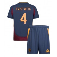 Fotbalové Dres AS Roma Bryan Cristante #4 Dětské Alternativní 2024-25 Krátký Rukáv (+ trenýrky)